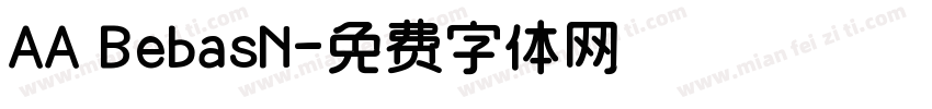 AA BebasN字体转换